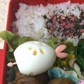 marionchan's cooksnap of when they made 鶉のハムリボンピック（キャラ弁オカズ）.