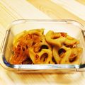 マナとエミ's cooksnap of when they made スーパー食材＊黄金版＊ピリ辛蓮根きんぴら.