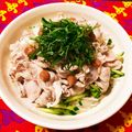 ゆにこーん☆'s cooksnap of when they made もやしときゅうりの冷しゃぶ 梅肉添えて.
