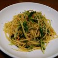 すいいろ's cooksnap of when they made 水菜と鮭フレークのお手軽パスタ.