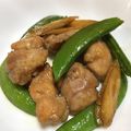 ⁂わか's cooksnap of when they made 色鮮やか✾スナップエンドウと鶏の簡単炒め.