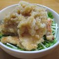 daikanon's cooksnap of when they made 水菜とおろしチキンのサラダ☆.