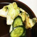 kumaaan's cooksnap of when they made キャベツときゅうりの梅干し浅漬け.