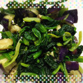 Emiii28's cooksnap of when they made なすとほうれん草のわさび醤油和え.