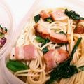 美貴姉's cooksnap of when they made 娘作♡ほうれん草の和風スパゲッティー♡.