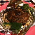 miho0612's cooksnap of when they made 簡単包み焼きハンバーグ！パーティーにも✨.