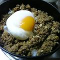 菜月ママ's cooksnap of when they made Ｗタマゴ♡♥肉そぼろ丼.