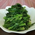 ♪ごんた's cooksnap of when they made 簡単！春菊の塩にんにく炒め.