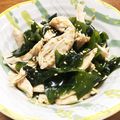 YUKIKI☆'s cooksnap of when they made 鶏ささみとワカメのごまだれ健康サラダ.