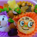 リンドンベル's cooksnap of when they made メロンパンナちゃんキャラ弁★おにぎり.