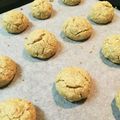 くっきもん's cooksnap of when they made きな粉クッキー＋グラサージュチョコ.