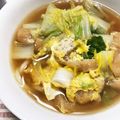 クックX0XG20☆'s cooksnap of when they made 白菜卵とじうどん.