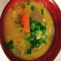 アプリコット♡'s cooksnap of when they made 豚肉あと入れ！やわらか豚汁**.