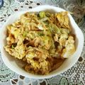 プーさん♪チョッパー's cooksnap of when they made 簡単ランチ☆ねぎ卵とじのせ*きつね丼.