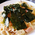 Bijou2015's cooksnap of when they made 簡単☆白だしとベーコンの和風焼きうどん.