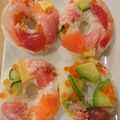 chanomaru's cooksnap of when they made 簡単！カラフル！寿司ドーナツ.