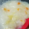 ねここfm's cooksnap of when they made 離乳食初期、中期、ささみ野菜がゆ.