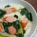 yonemich's cooksnap of when they made ５分で出来ちゃう簡単☆洋風にゅうめん☆彡.