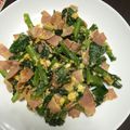 みきちゃんLove's cooksnap of when they made 小松菜ベーコン卵バター醤油炒め！.