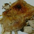 クック8Q5L38☆'s cooksnap of when they made ノンオイル★鶏ももとキノコのオーブン焼き.