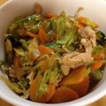 swisskiss's cooksnap of when they made 豚肉とたっぷり野菜のオイスターソース煮.