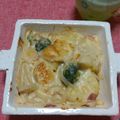 ラウちゃん大好き！'s cooksnap of when they made さつま芋入り！米粉と豆乳のグラタン★.