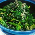 クックYIMPJ1☆'s cooksnap of when they made ほうれん草のごま和え♪カリカリじゃこのせ.
