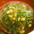 由芽15's cooksnap of when they made ゴマ風味♪納豆と春雨のネバネバ中華スープ.