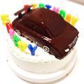 ぶーちゃん☆ママ's cooksnap of when they made ムースで車の立体キャラケーキ♪電車もOK.