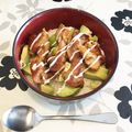 クック7P9TZZ☆'s cooksnap of when they made 照り焼きｱﾎﾞｶﾄﾞ丼.