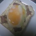 あらいやだ's cooksnap of when they made 某コンビニレシピを再現！目玉焼きトースト.