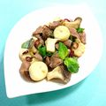 カルン's cooksnap of when they made 砂肝とエリンギのバジル炒め.