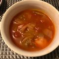 かなぴょー's cooksnap of when they made ☆キムチの素☆でピリ辛トマトスープ.