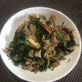 Beyan's cooksnap of when they made 簡単おかず♡ほうれん草と豚肉の甘辛炒め.