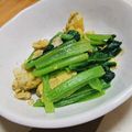 しょみ一's cooksnap of when they made 小松菜と玉子の炒めもの.
