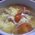 ジブリカフェ's cooksnap of when they made たこ焼きＤＥたまごスープ.