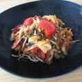 ♪USAGI♪'s cooksnap of when they made オクラとパプリカの彩りたまごキムチ炒め♪.