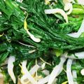 トラととら's cooksnap of when they made 5分でできる☆もやしと春菊のサラダ♪.