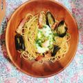 クックXZ3IMR☆'s cooksnap of when they made なすとベーコンのエッグ～♪和風パスタ.