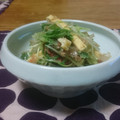 ダイナマイト漆黒's cooksnap of when they made 水菜とお揚げの梅おかかあえ.