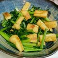 クック72☆'s cooksnap of when they made 小松菜と油揚げの味噌炒め.