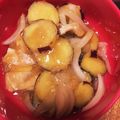 修行だ！たにし's cooksnap of when they made ☆さつまいもタマネギホクホクみぞれがけ☆.