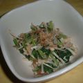 Jock's cooksnap of when they made 小松菜のお浸し～梅とナンプラーの風味～.