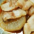 ミカ★ヅキ's cooksnap of when they made 焼き大根と豚バラ肉の煮物.