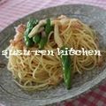 surirera's cooksnap of when they made きのことベーコンのパスタ♡.