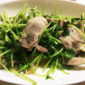 ちづりんも's cooksnap of when they made 材料たったの4つ！豚肉と豆苗の炒め物.