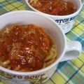 なないく's cooksnap of when they made 豚トマうどん.