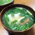 YUKIKI☆'s cooksnap of when they made 夏バテ防止？韮と竹輪のお味噌汁☆.