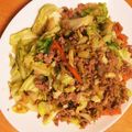 ちゃちゃ丸子's cooksnap of when they made ご飯が進むよ♪豚ひき肉ときゃべつ炒め。.