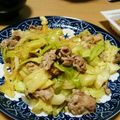えま＊'s cooksnap of when they made 豚こまとキャベツの味噌炒め.